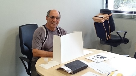 Ex-inspetor de Santa Maria, Eng.Civil Adelson Gonçalves, participa do pleito, que contabilizou até o final do dia uma média 50 votantes