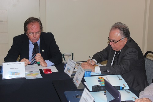 Carlos Adolfo Bantel e o conselheiro federal Engenheiro Eletricista Carlos Batista das Neves 