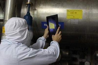 Agentes fiscais utilizam tablets 