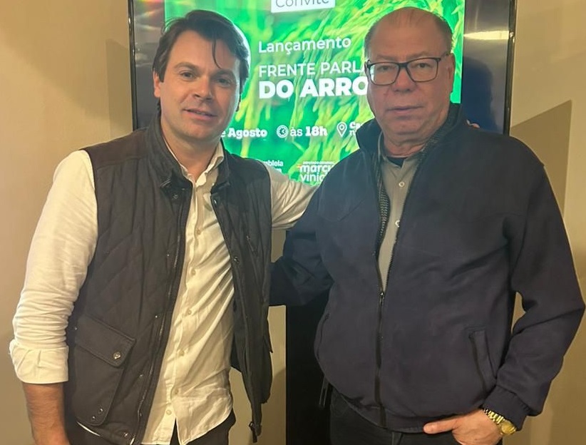 Deputado Marcus Vin&iacute;cius e o Eng. Collares