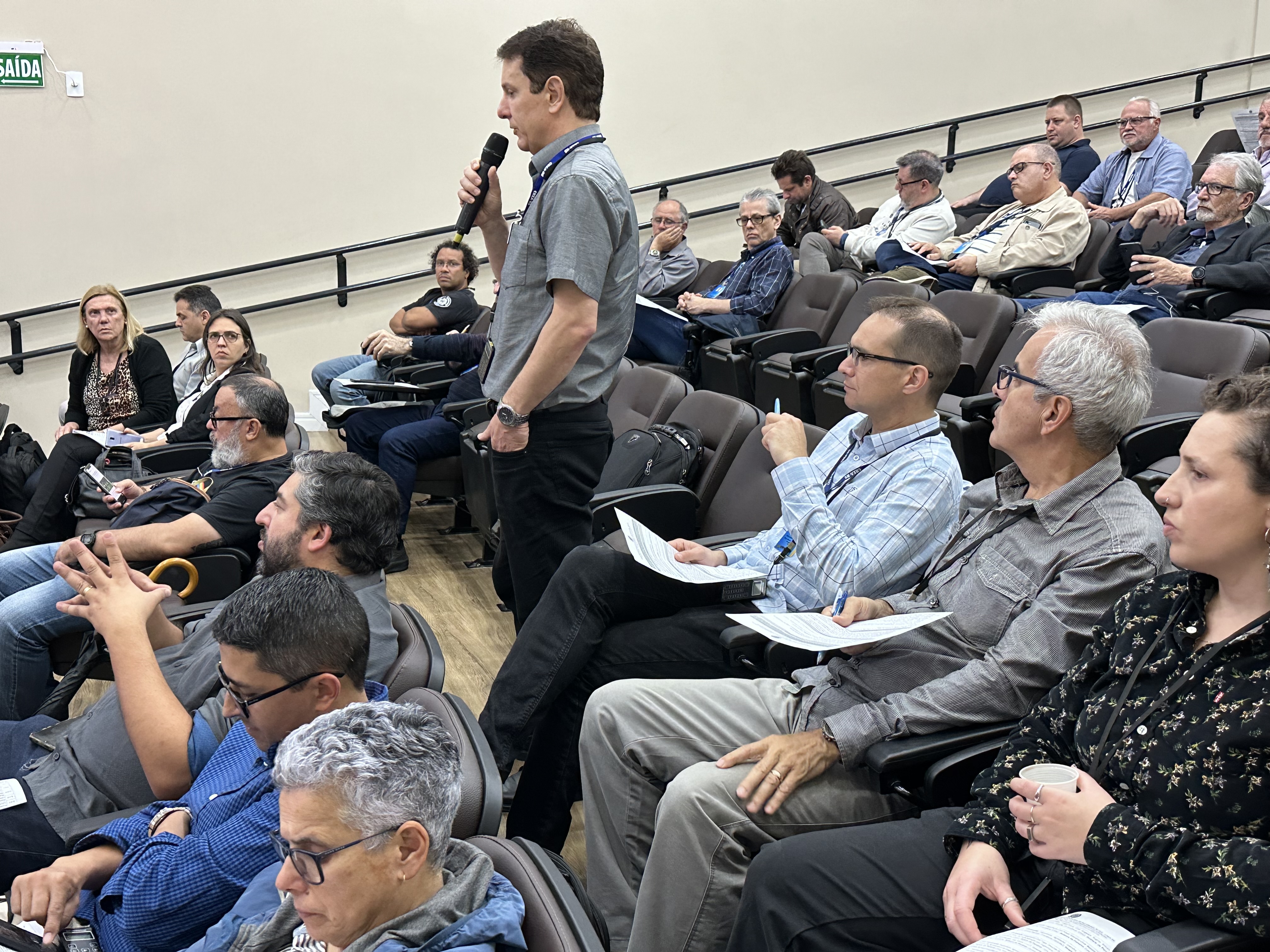 conselheiro da C&acirc;mara de Engenharia El&eacute;trica Eng. Eletr. e Seg. Trab. Sandro Cerentin